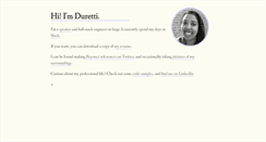 Desktop Screenshot of durettihirpa.com
